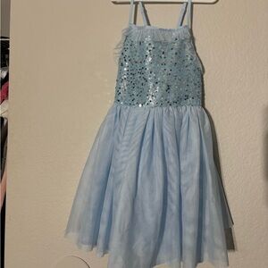 Sparkling Blue Dress with Sequins